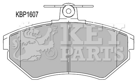 KEY PARTS Bremžu uzliku kompl., Disku bremzes KBP1607